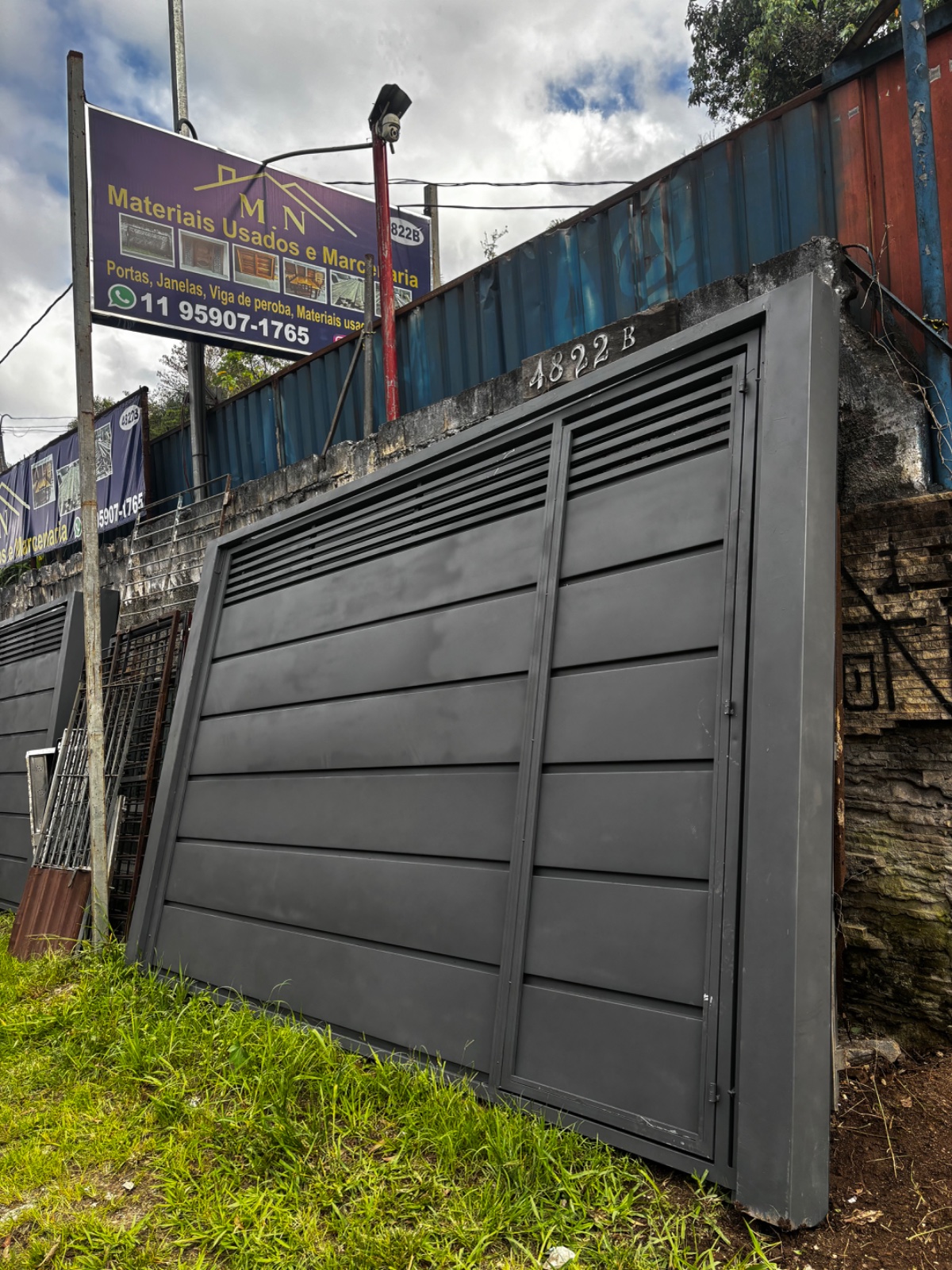 Portão basculante novo na medida 4x2.50 – foto 1